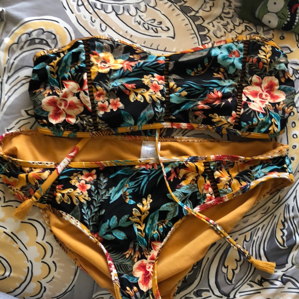 Yellow 2 Piece Swimsuit